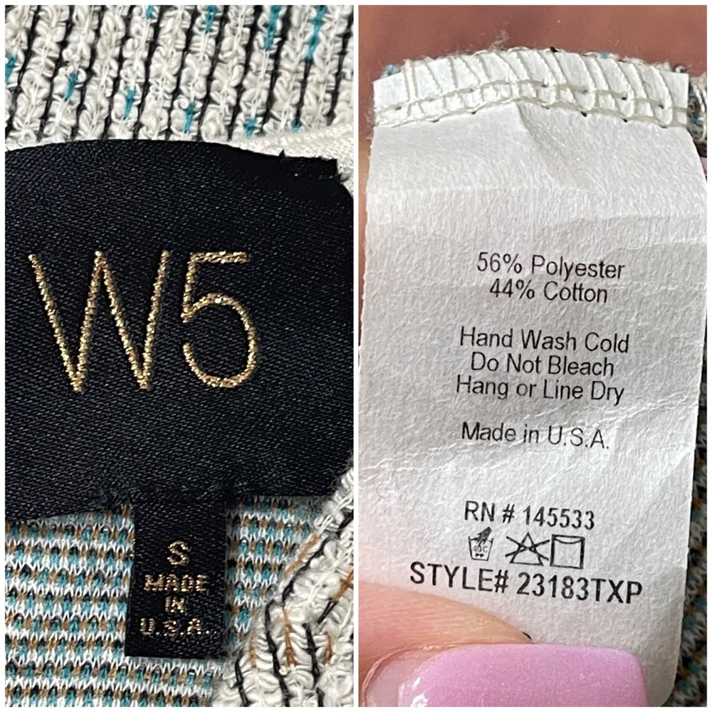 W5 Fringed Hem Short Sleeve Top - Picture 11 of 13